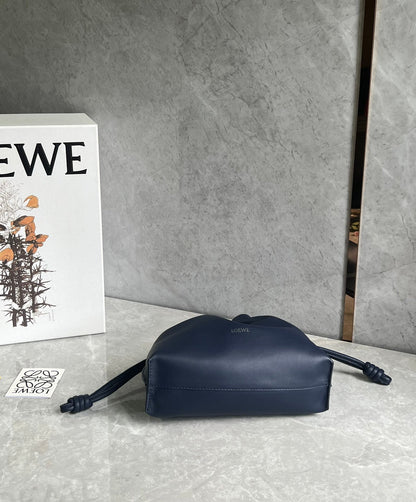 Loewe 2026 Flamenco Purse 23cm Blue Nappa Lambskin