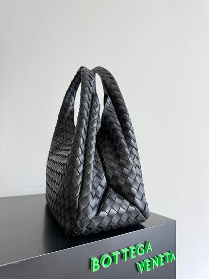 BV 2026 Campana Shoulder Bag 39cm Black Leather