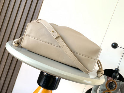 Loewe 2026 Flamenco Clutch 30cm Beige Nappa Cow Leather