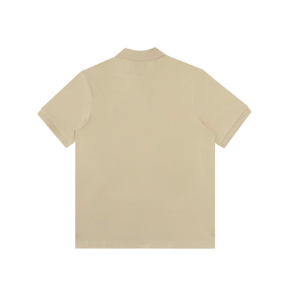 Ralph Lauren Custom Slim Fit Polo Shirt Beige Cotton