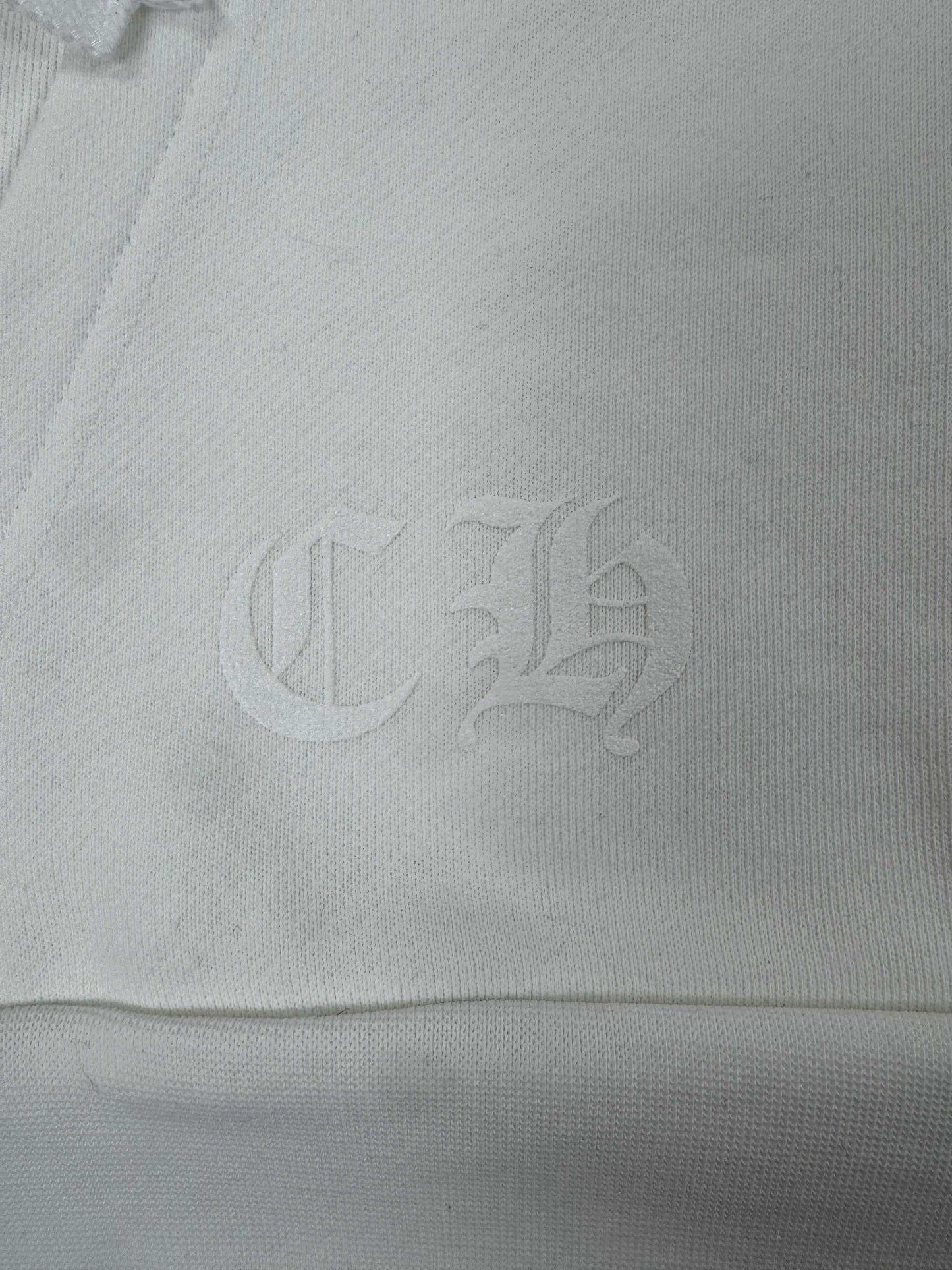 Chrome Hearts 2026 Horseshoe-Logo Graphic Hoodie White Pink Fabric