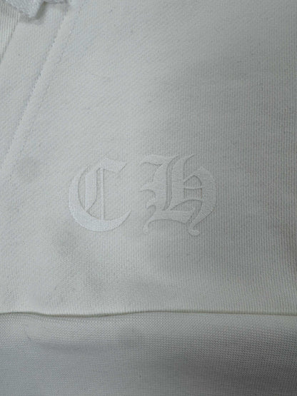 Chrome Hearts 2026 Horseshoe-Logo Graphic Hoodie White Pink Fabric