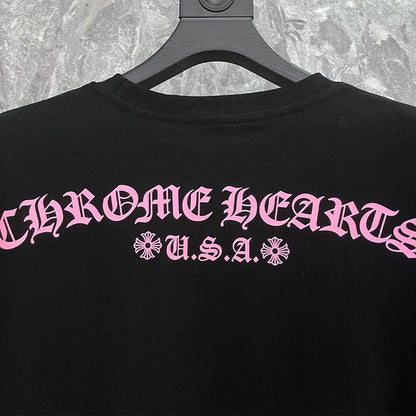 Chrome Hearts 2026 Matty Boy Shirt Black Pink Cotton