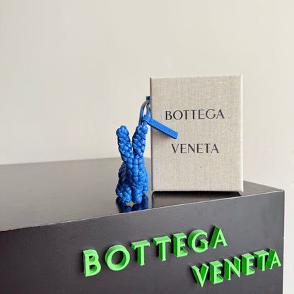 Bottega Veneta Rabbit Charm Blue Lambskin