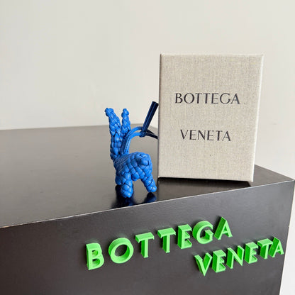 Bottega Veneta Rabbit Charm Blue Lambskin