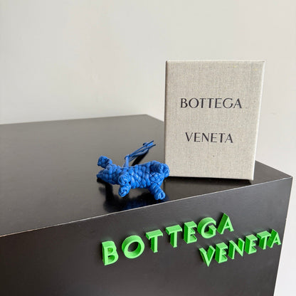 Bottega Veneta Rabbit Charm Blue Lambskin