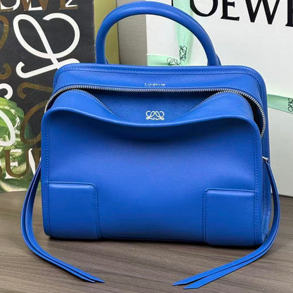 Loewe Amazona 180 Bag 24.5cm Blue Calfskin