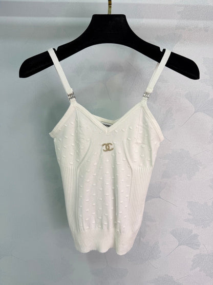 Chanel 2026 Camisole Black and White Cotton