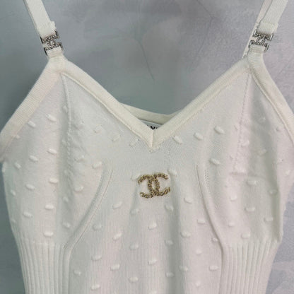 Chanel 2026 Camisole Black and White Cotton