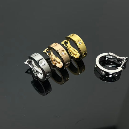Cartier Love Hoop Diamond Earrings