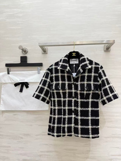 Chanel 2026 Set Black White Tweed Fabric 322315