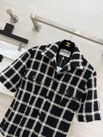 Chanel 2026 Set Black White Tweed Fabric 322315