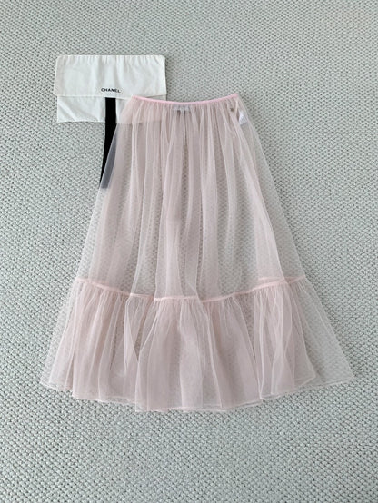Chanel 2026 Mesh Long Skirt