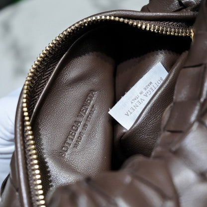 Bottega Veneta 2026 Mini Jodie 28cm Dark Brown Lambskin