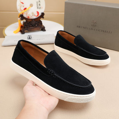 Brunello Cucinelli Loafer Black Suede