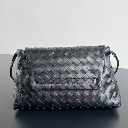 Bottga Veneta 2026 Giorno Bag 33cm Black Leather