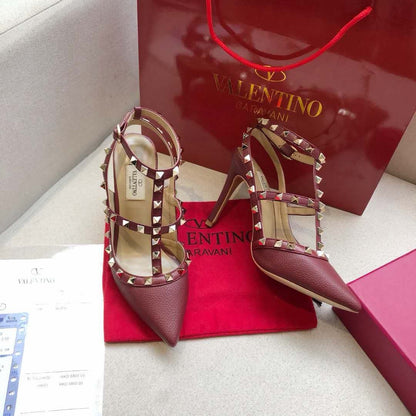 Valentino Rockstud Caged Pump 95mm Leather