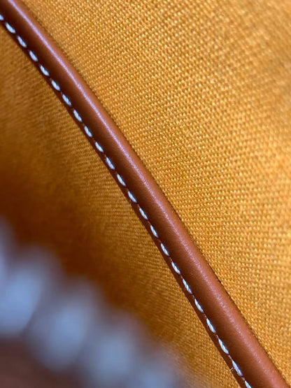 Goyard 2026 Vendome Bag 23cm Brown Black Leather