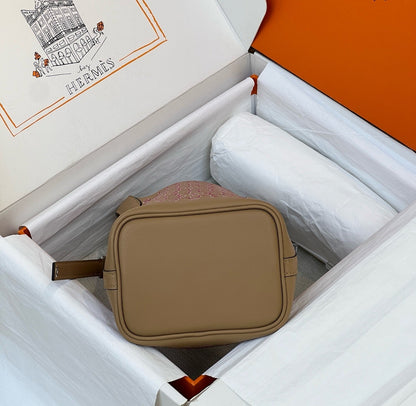 Hermes 2026 Picotin Lock Micro "Lucky Daisy" Bag Swift Leather
