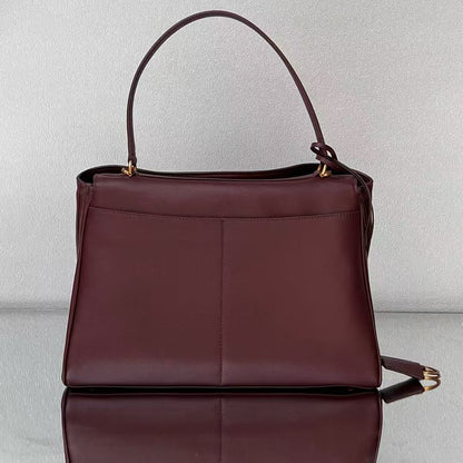 Balenciaga 2026 Rodeo Bag 29 Burgundy Calfskin Gold Hardware