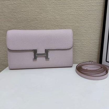 Hermes 2026 Constance Bag 20.5 Pink Epsom Leather With Silver Hardware