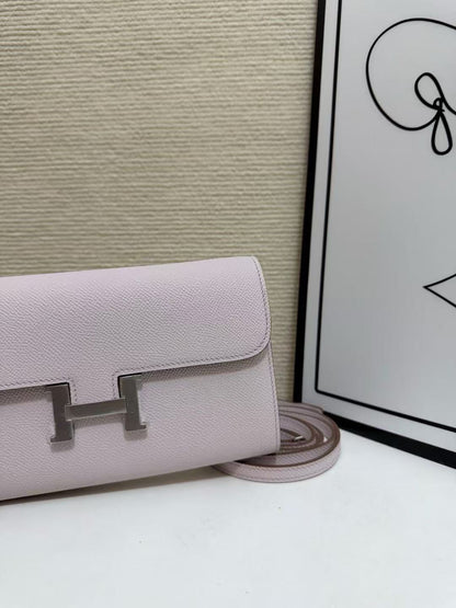 Hermes 2026 Constance Bag 20.5 Pink Epsom Leather With Silver Hardware