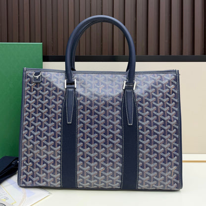 Goyard 2026 Morvan Document Bag 39cm Goyardine Canvas