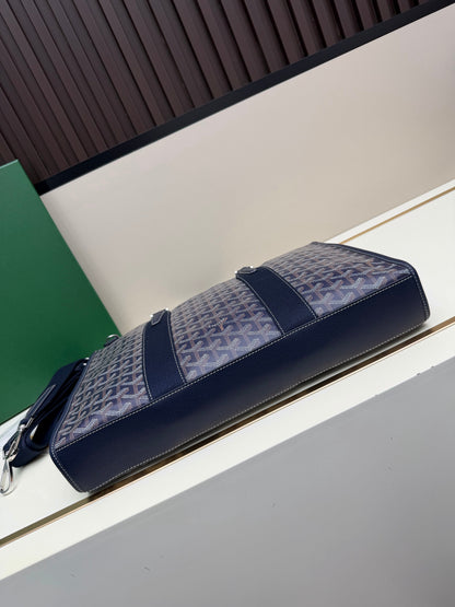 Goyard 2026 Morvan Document Bag 39cm Goyardine Canvas