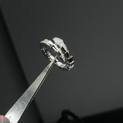 BVL Serpenti Viper Ring With Diamonds