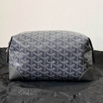 Goyard 2026 Goyard Boeing Toiletry Bag Grey Goyardine Canvas