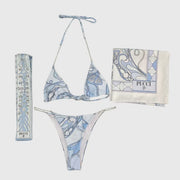 Pucci 2026 Two-piece Bikini Light Blue Linen