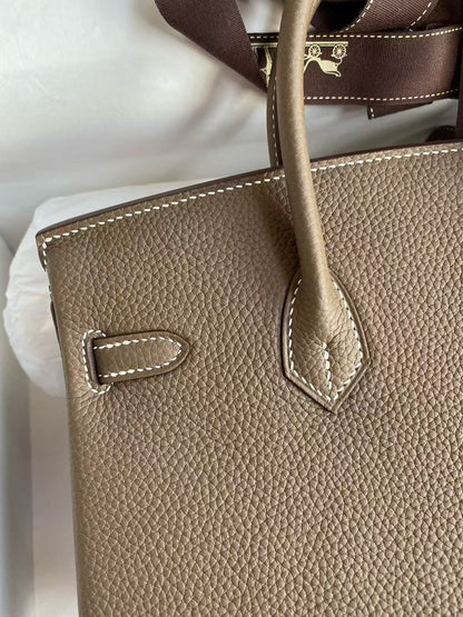 Hermes 2026 Birkin 25cm Etoupe Togo Leather Best Version