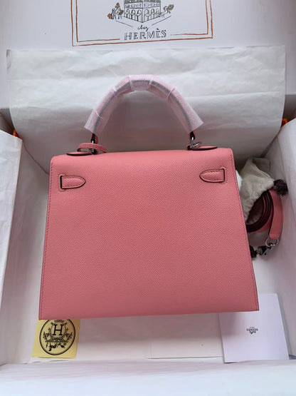 Hermes 2026 Kelly Bag 28cm Rose Confetti Epsom Leather
