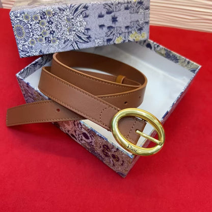 Dior Légende Oval Belt 25mm Smooth Calfskin