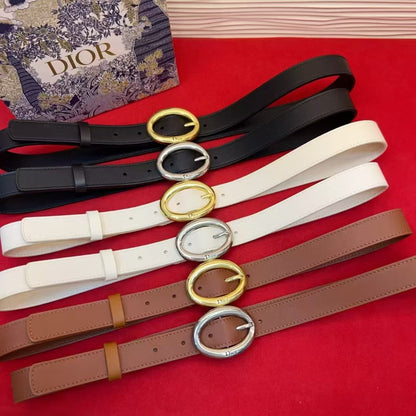 Dior Légende Oval Belt 25mm Smooth Calfskin