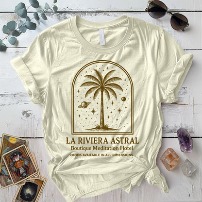 La Riviera Astral T-Shirt Mockup natural