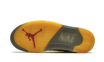 Nike Air Jordan 5 Retro Light Yellow Black Suede