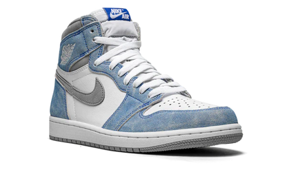 Nike Air Jordan 1 White Blue Suede Leather