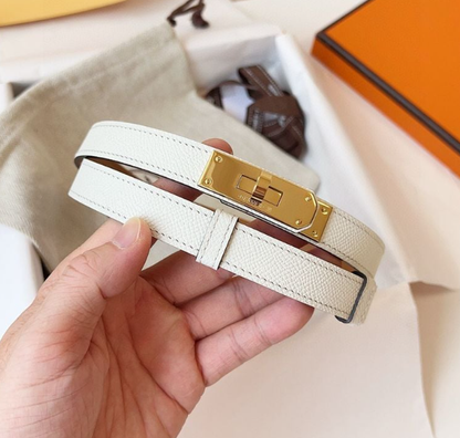 hm kelly belt 18mm cream epsom leather