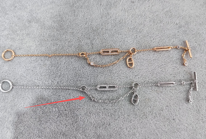 Hermes Farandole Pig Nose Full Diamond Bracelet
