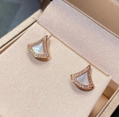 DIVAS DREAM EARRINGS PINK GOLD DIAMOND