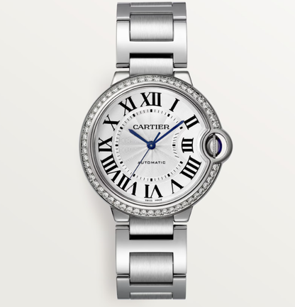 Cartier Ballon Bleu De Cartier 36mm Diamond Stainless Steel Case
