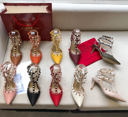 Valentino Rockstud Caged Pump 65mm Leather