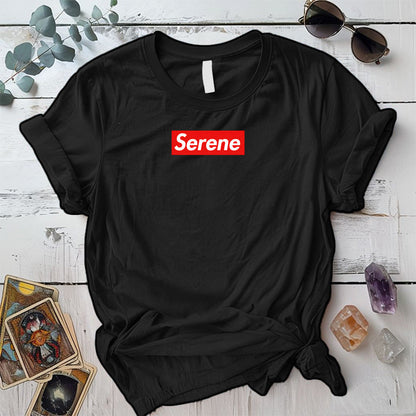 Serene T-Shirt Mockup Black