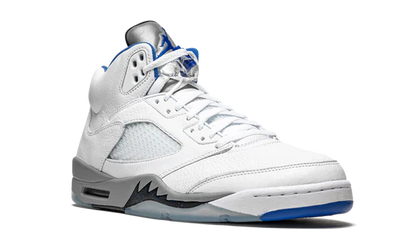 Nike Air Jordan 5 Retro White Stealth Gray Leather