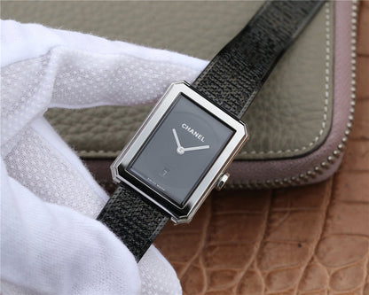 BOY-FRIEND STEEL CASE BLACK DIAL QUARTZ 33MM