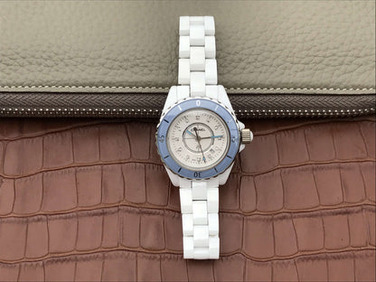 J12 BLUE BEZEL DIAMOND NUMERALS 33MM