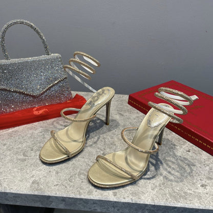 Rene Caovilla Cleo Sandal 105 Beige