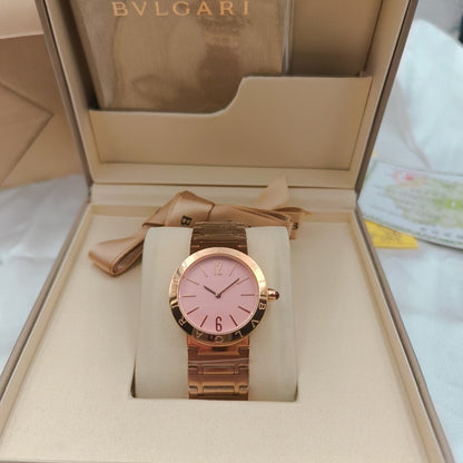 BVLGARI 33mm Pink Gold Case