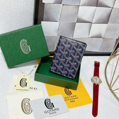 Goyard 2026 Saint-Marc Card Holder 10.7cm Cowhide Canvas 138404
